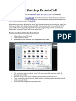 Cara Import Sketchup Ke AutoCAD