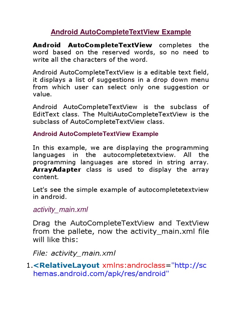 Example PDF Android (Operating System