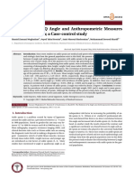 The Relation of Q Angle and Anthropometric Measures With Ankle Sprain A Case-Control Study