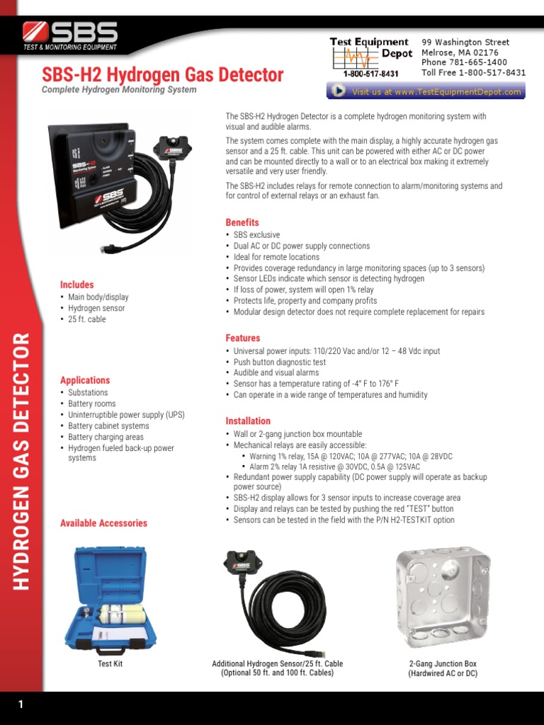 Complete Hydrogen Monitoring System Technical Specifications and
