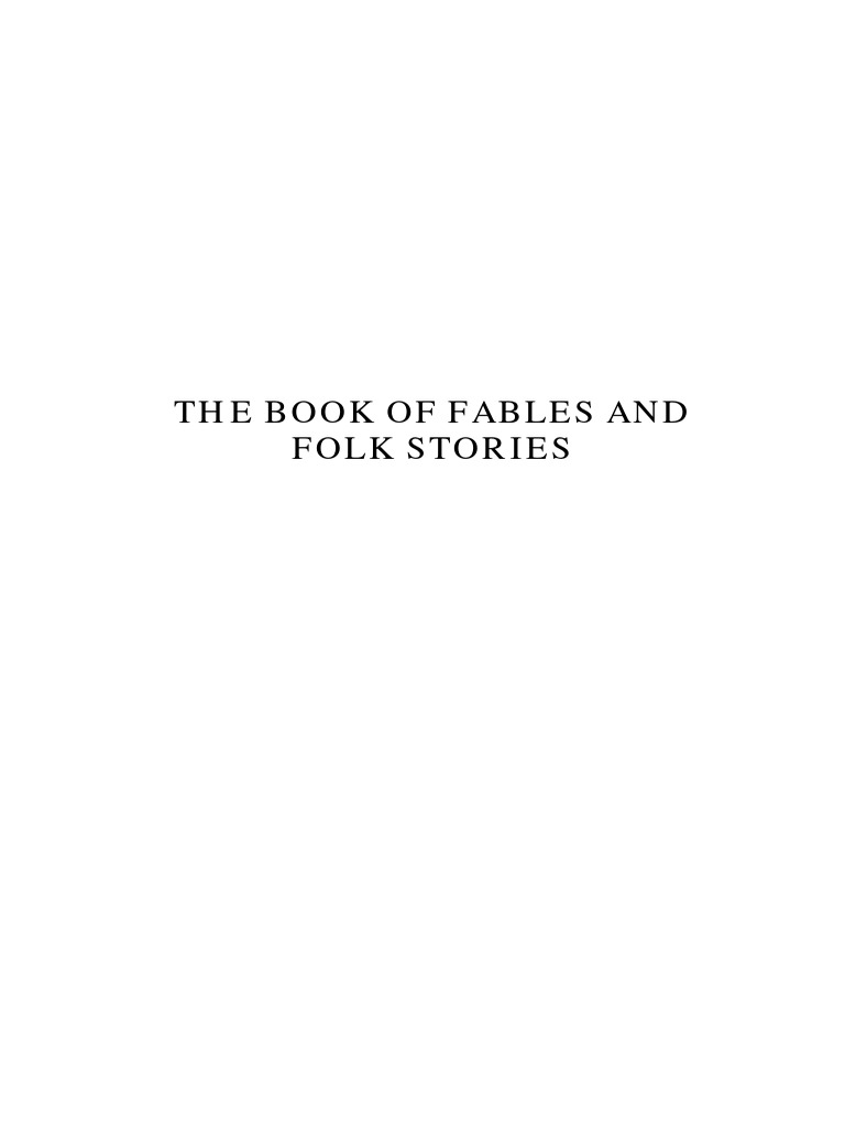 The Book of Fables and Fairytales PDF Fable