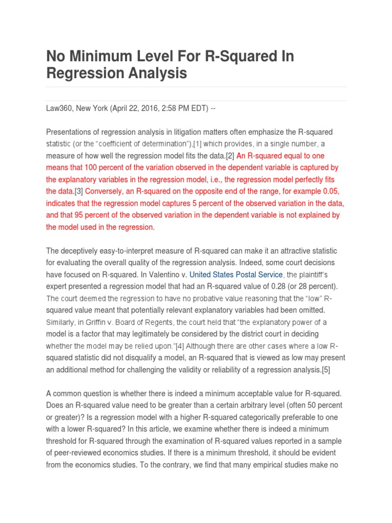 R2 PDF | PDF | Coefficient Of Determination | Regression Analysis