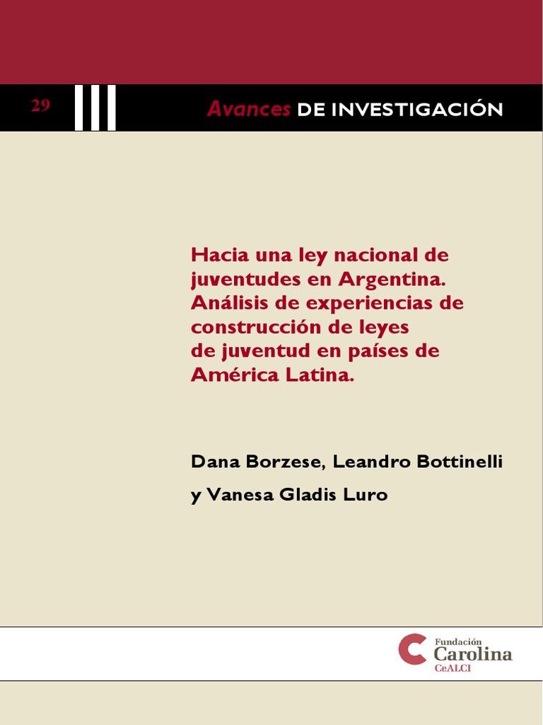 Hacia Una Ley Nacional de Juventudes PDF | PDF | Juventud | America latina
