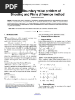 Solve Boundary Value Problem of Shooting and Finite Difference Method