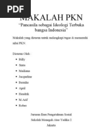 Makalah PKN (Pancasila Sebagai Ideologi Terbuka Bangsa Indonesia)