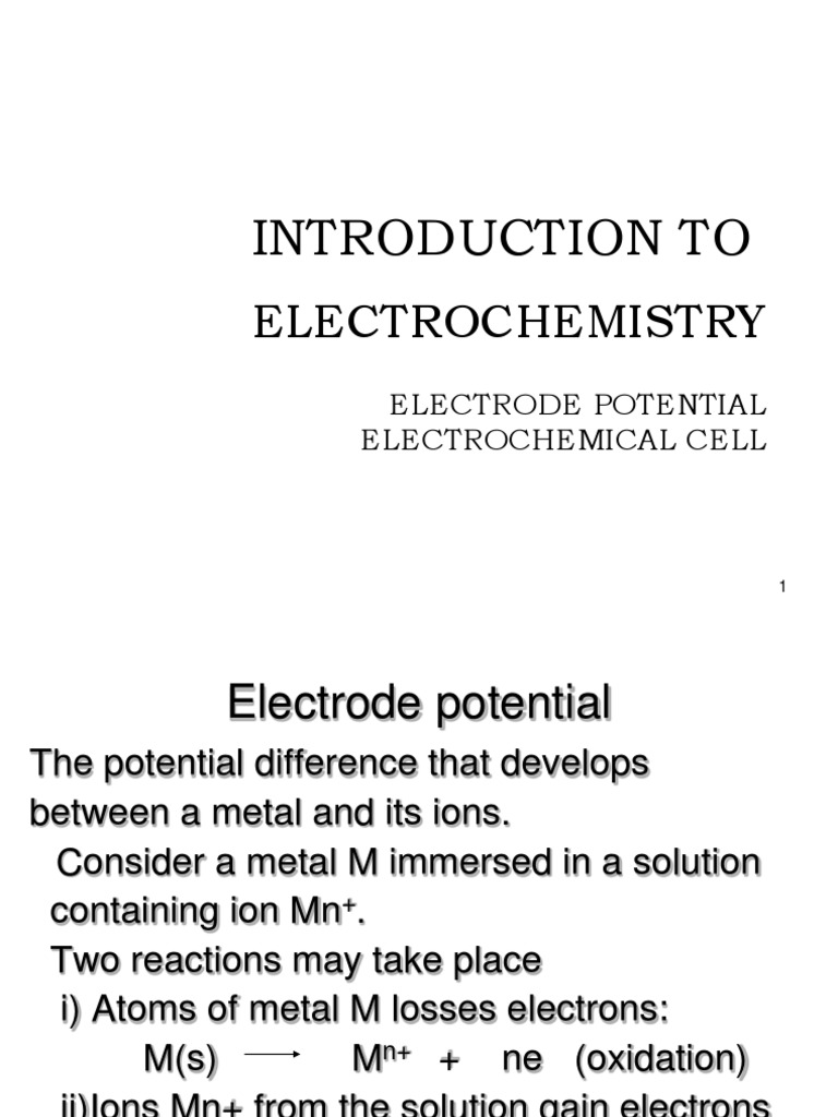 Chm221 Chapter 5 | PDF | Electrochemistry | Redox