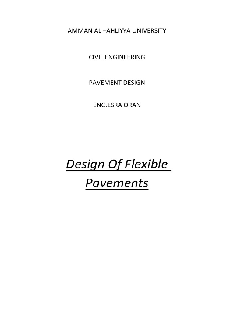 Flexible Pavement Design by Esra Oran | PDF | Road Surface | Materials
