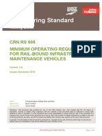 CRN Rs 005 v20 Minimum Operating Requirements For Rail Bound Infrastructure Maintenance Vehicles