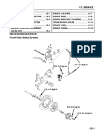 Sym 13. Brake: Mechanism Diagram Front Disk Brake System