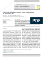 Cross-sectional Shape Design of Automobile Structure Considering Rigidity and Driver's Field of View