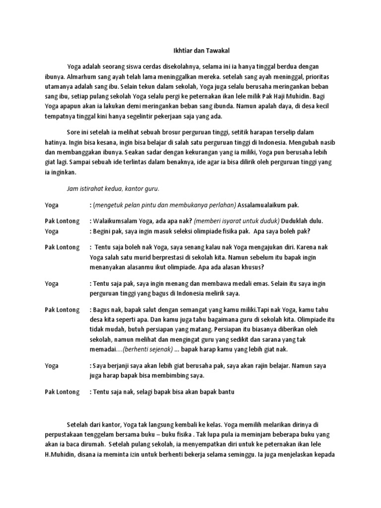 Naskah Drama Agama | PDF
