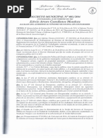 Decreto Municipal Tarifas Transporte Público