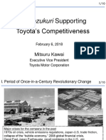 Monozukuri Supporting: Toyota's Competitiveness