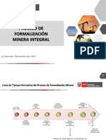 Proceso de Formalización Minera Integral