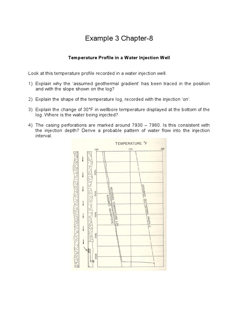 Example 3 Chapter-8: Temperature Profile in A Water Injection Well ...