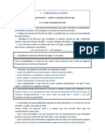 Ação Humana: Intenção, Motivo e Agente