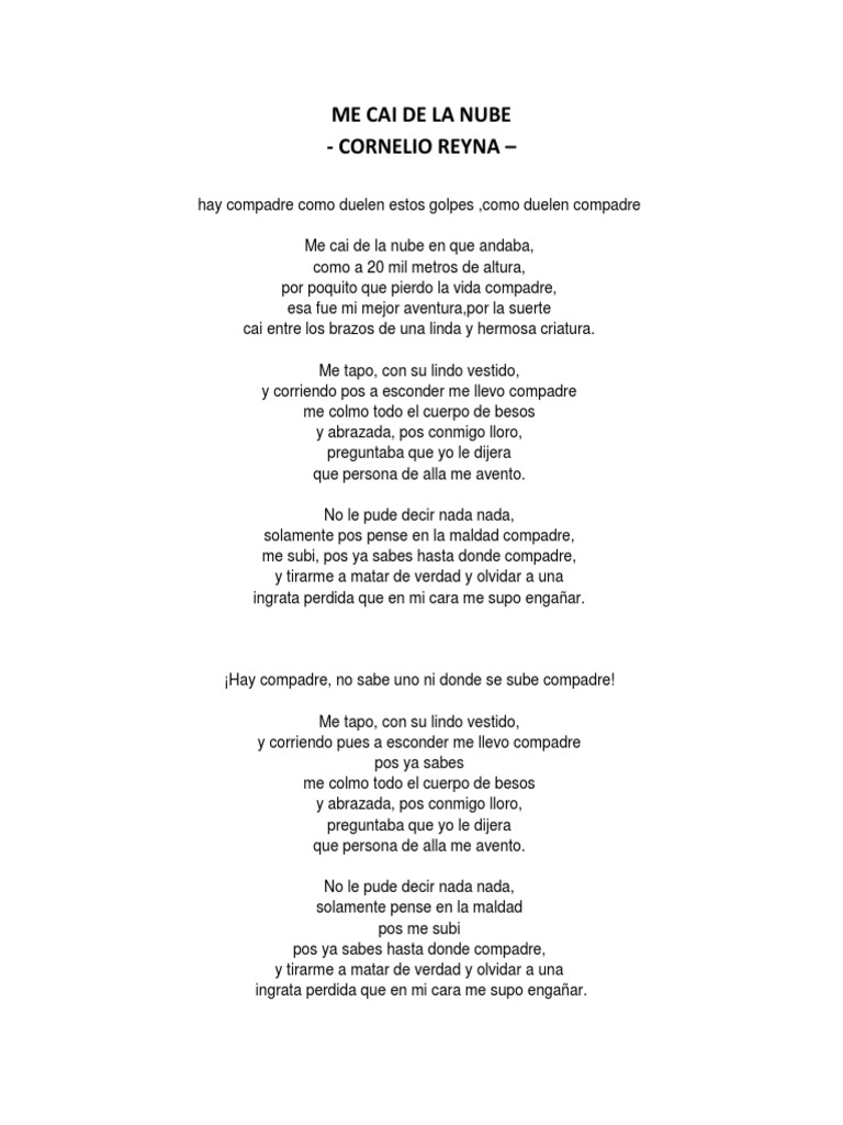 Me Cai de La Nube PDF