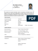 Curriculum Vitae Julio Quispe 2012