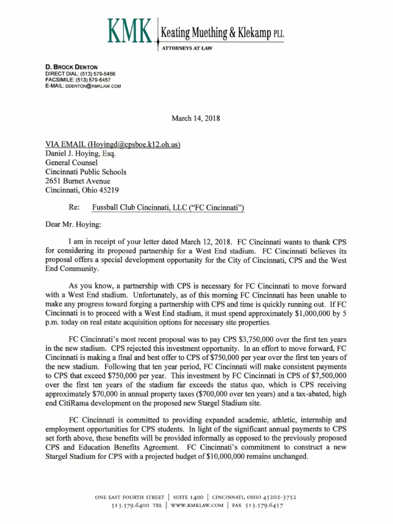 3.14 KMK Letter To CPS | PDF