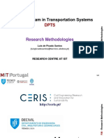 Doctoral Program in Transportation Systems: Research Methodologies