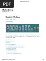 Bluetooth Modules - Martyn Currey PDF