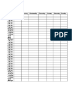 Weekly Schedule Template PDF