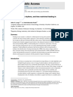 Fasting, circadian rhythms, and time restricted feeding in healthy lifespan