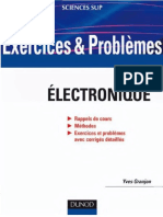 Granjon, Yves-Exercices Et Proble - Mes D - e - Lectronique - Avec Rappels de Cours Et Me - Thodes-Dunod (2010)