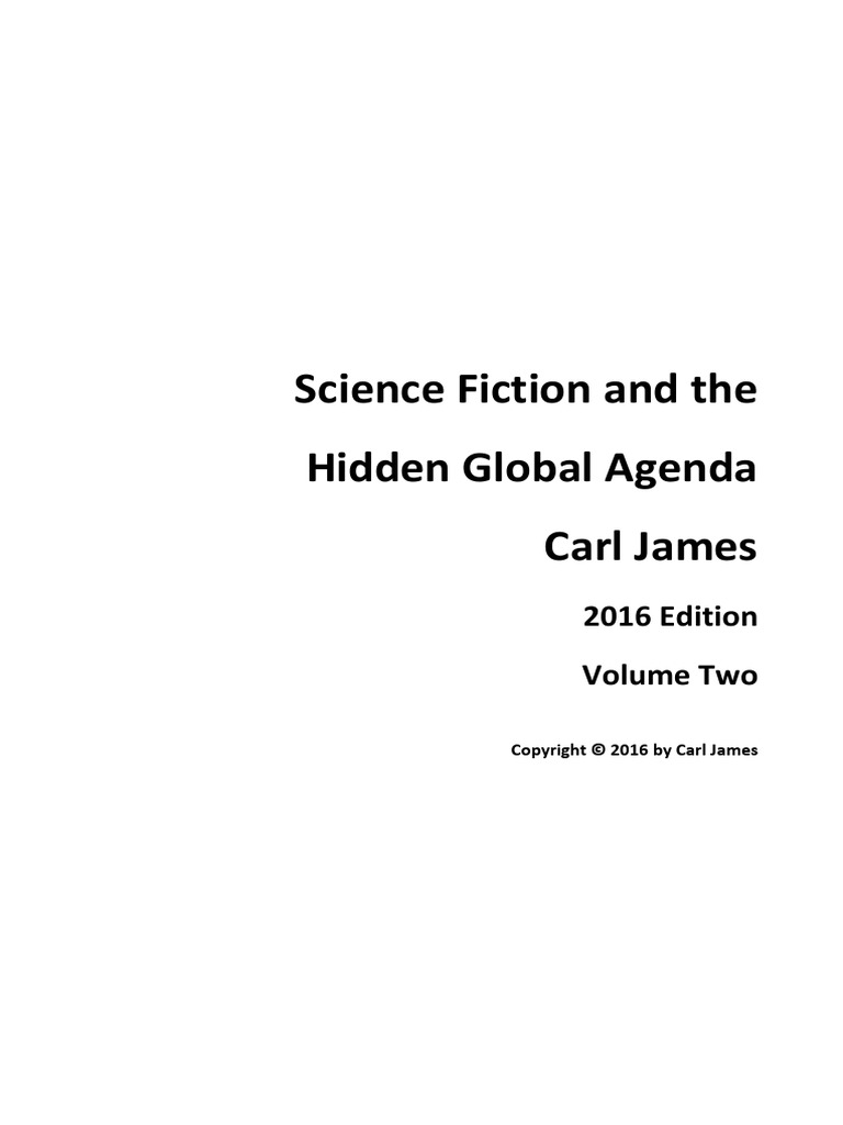 Science Fiction and The Hidden Global Agenda - 2016 Edition picture