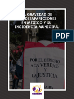 La Gravedad de Las Desapariciones en México y Su Incidencia Municipal