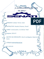 Tarea UNIDAD 01 Introduccion A La Calidad Total - SENATI