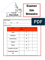 4to Grado - Examen Bloque 2 (2017-2018)