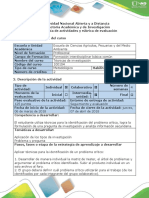 Guía de Actividades y Rúbrica de Evaluación - Actividad 3 Diagnosticar y Caracterizar El Problema de Investigación