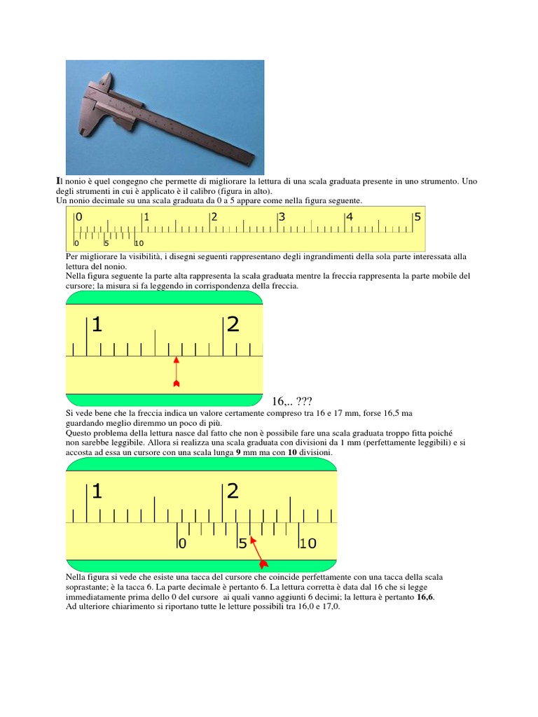 Nonio Decimale | PDF