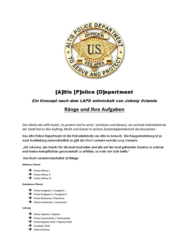 Apd Nach Dem Lapd (Mod) | PDF