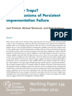 Pritchett, Lant - Capability Traps. The Mechanisms of Persistent Implementation Failure - Working Paper 234