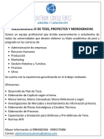 Flyers Advitrain Proyectos