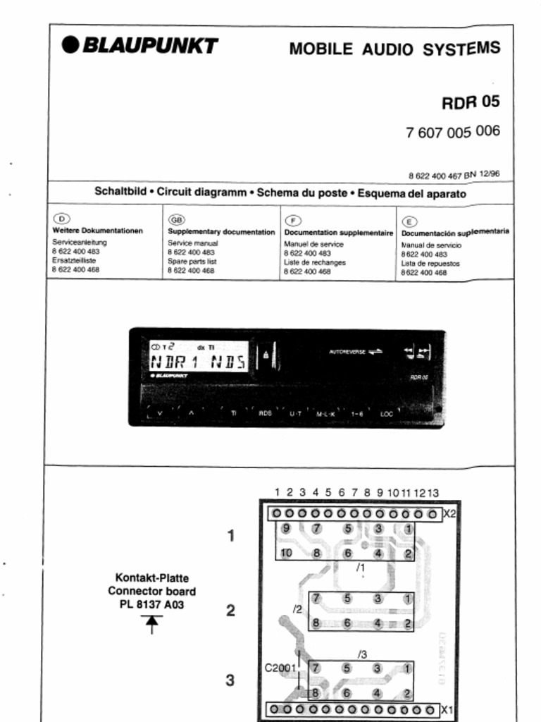 Blaupunkt Rdr-05 SM | PDF