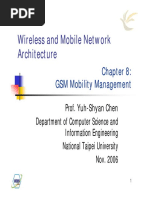 Wireless and Mobile Network Architecture: GSM Mobility Management