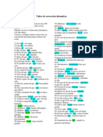 Taller de Corrección Idiomática