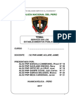 Servicio de Los Establecimientos Publicos Monografia PNP