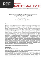 A Importancia Do Ambiente Fisico Hospitalar No Tratamento Terapeutico Do Paciente Hospitalizado