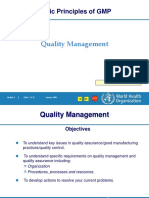 WHO Quality Management