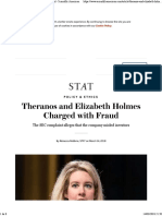 Theranos and Elizabeth Holmes Charged With Fraud - Scientific American