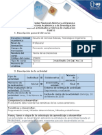 Guia de Actividades y Rúbrica de Evaluación - Fase 0 - Evaluacion de Conocimientos Previos de Los Tres Cursos Preliminares PDF