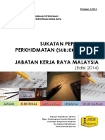 Sukatan Peperiksaan Perkhidmatan JKR Edisi 2014 - Pindaan 1 - 2014 PDF