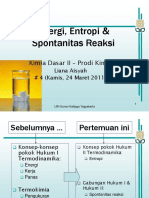 4 Entropi Spontanitas Reaksi