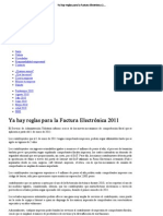 Ya hay reglas para la Factura Electrónica 2011 - Pepe y Toño