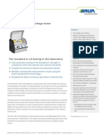 DS - Oil Breakdown Voltage Tester - DTA 100 C - BAUR - En-Gb