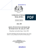 Akta 200 Akta Pungutan Rumah Ke Rumah Dan Di Jalan 1947